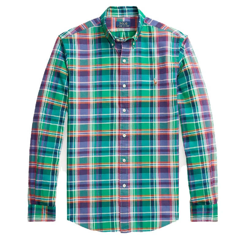 Polo Ralph Lauren Slim Fit Check Shirt Green / Purple Multi