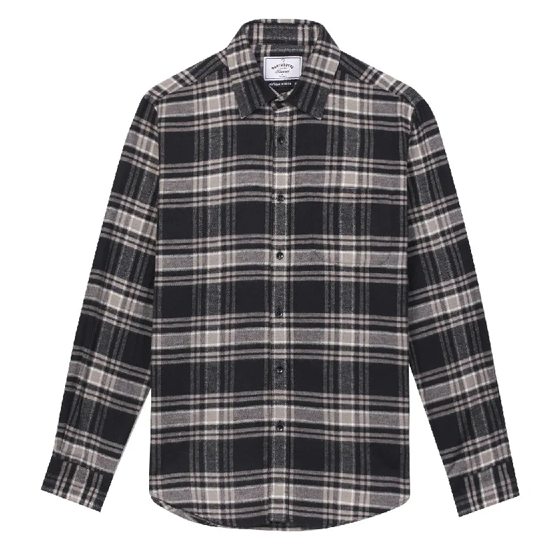 Portuguese Flannel BB Check Shirt Navy / Grey