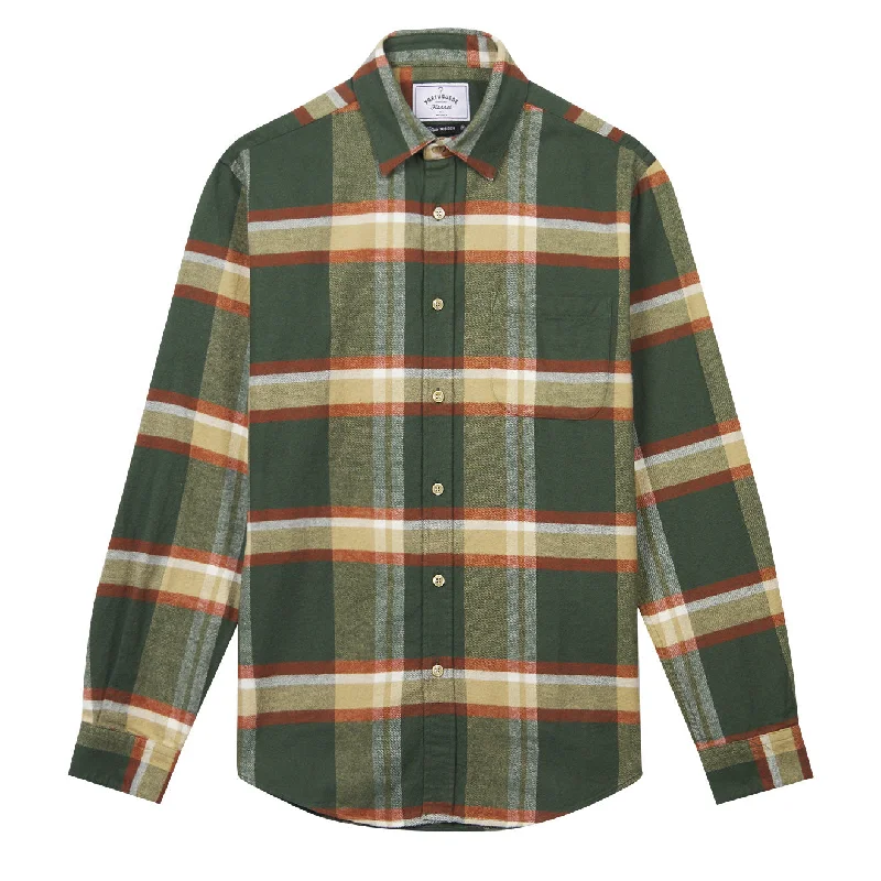 Portuguese Flannel Farm Shirt Green / Orange