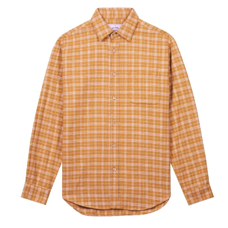 Portuguese Flannel Marl Shirt Yellow