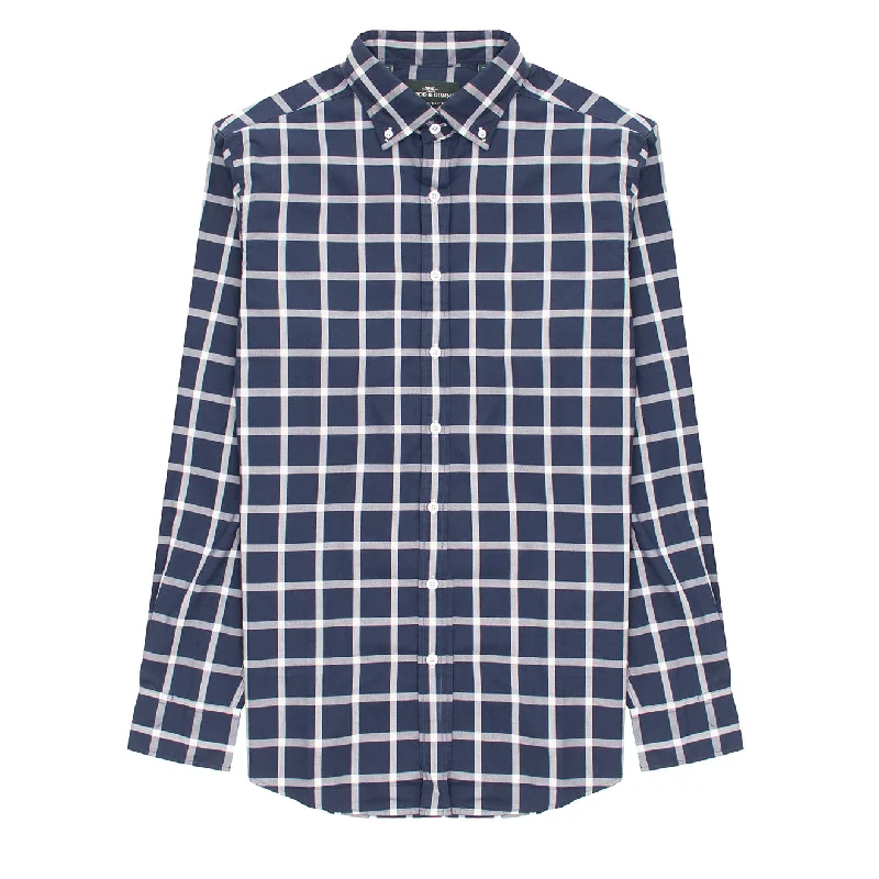 Rodd & Gunn Gunn Check Oxford Slim Fit Shirt Navy