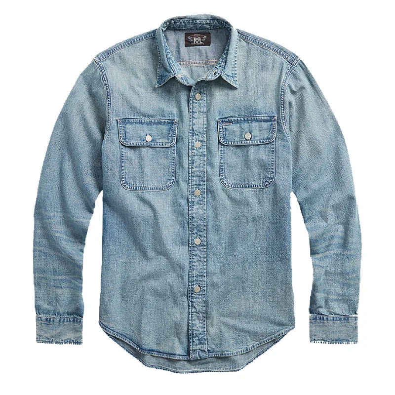 RRL by Ralph Lauren Indigo Denim Workshirt Clearfield Wash