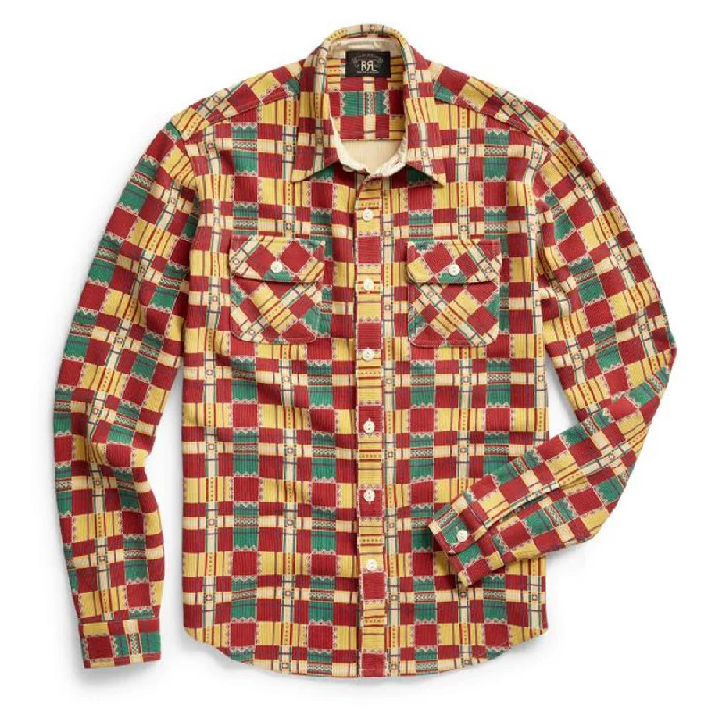 RRL by Ralph Lauren Matlock Work Shirt Red / Teal