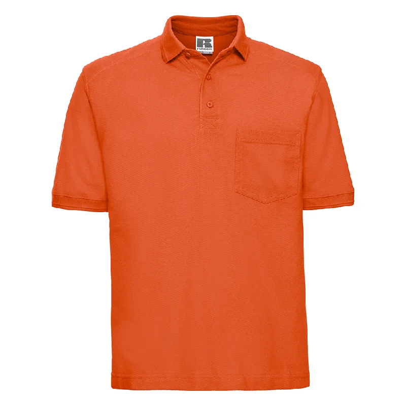 Russell R011M Heavy Duty Cotton Polo