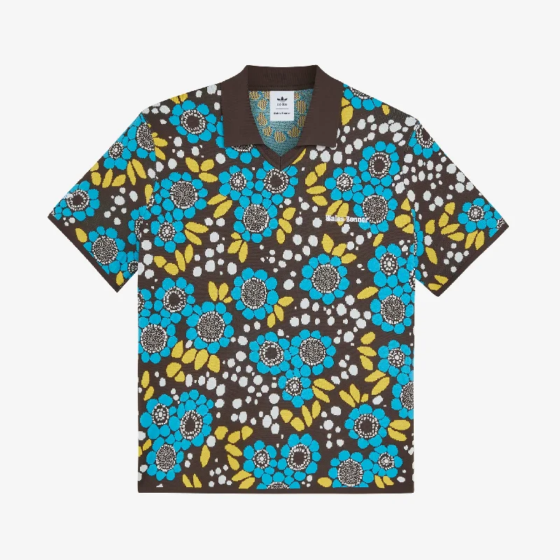 Wales Bonner x Knit Floral Polo Multicolor